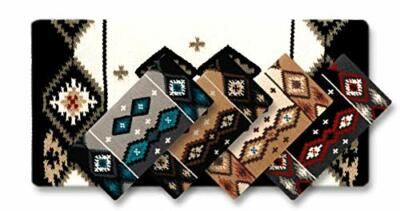Couverture Spectacle Mayatex En Fer - 38x34 Cm - Motifs Choc/crème Et Sarcelle - Neuve
