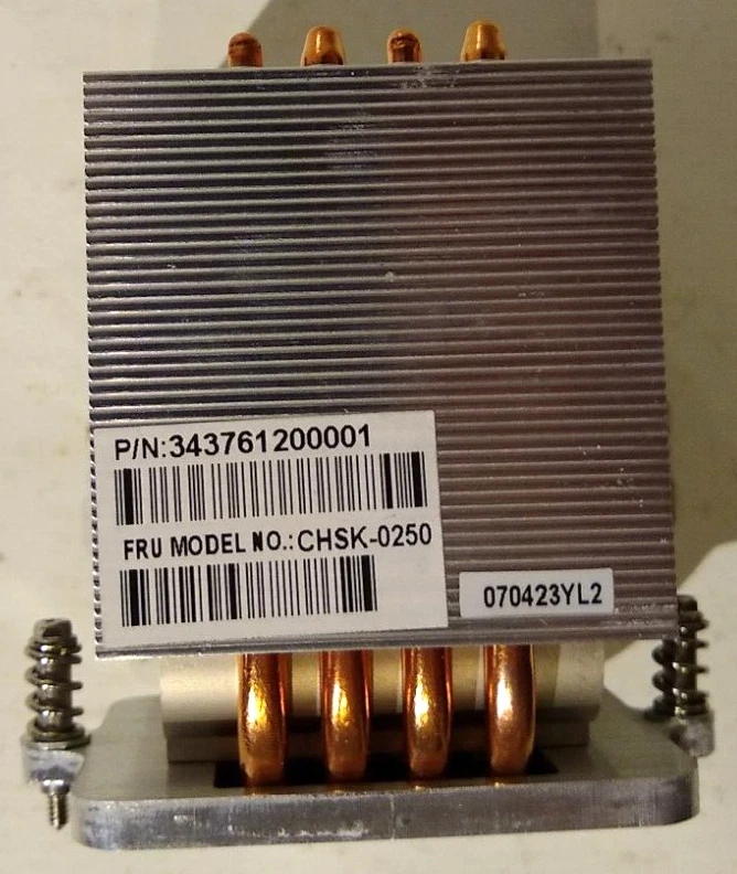 Cooler Master CHSK-0250 CPU Cooler Heatsink P/N 343761200001 P/N 102003880-GP - Image 3 of 4