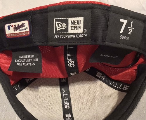 Pittsburgh Pirates New Era 59Fifty Red USA Flag Size 7 1/2 Hat MLB Baseball Cap - Picture 8 of 8