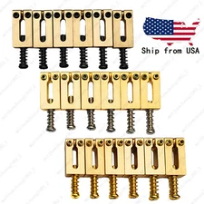 BRASS Guitar Bridge Saddles For Fender Stratocaster Telecaster 10.8/10.5MM