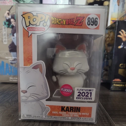 Funko Pop! KARIN #896 Dragon Ball Z Flocked 2021 exclusivo Funimation. 