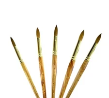 Medicool Kolinsky German Made 100% Sable Acrylic Nail Brushes Oval *Chose any 1*