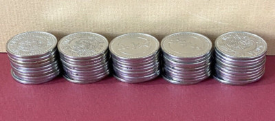 50 Olympia Machine Tiger Japan Amusement Game Coins/Tokens Pachinko Vintage RARE
