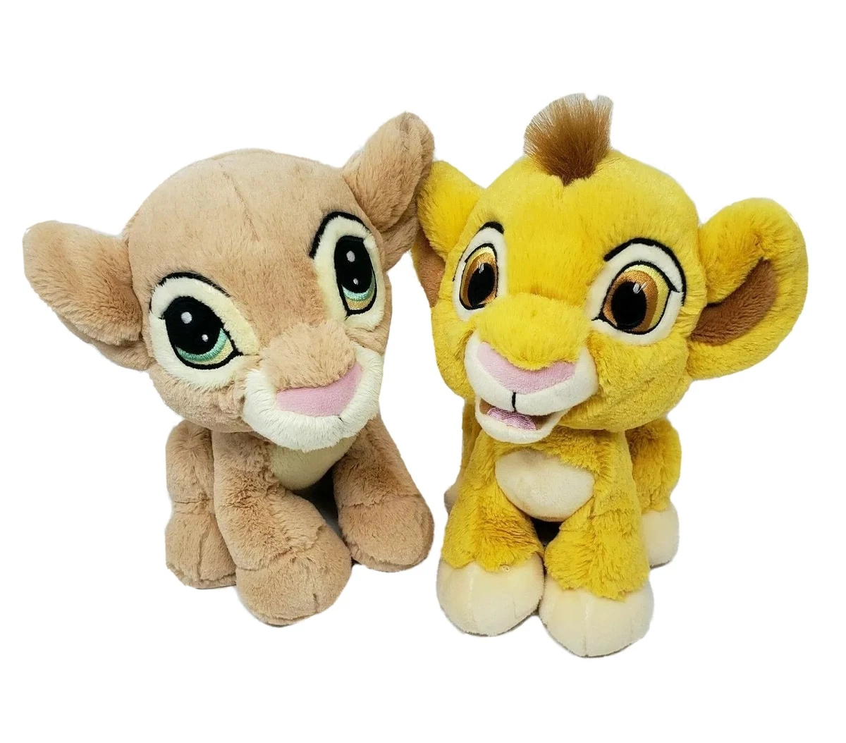 DISNEY PARKS BEB SIMBA Y NALA REY LE N CACHORROS PELUCHE ANIMAL JUGUETE SUAVE