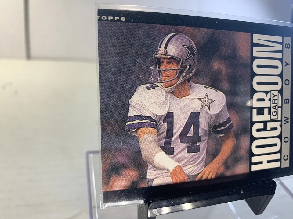 1985 Topps Gary Hogeboom Dallas Cowboys Mis-Cut Error EBay 1/1? Central Michigan - Image 2 of 4