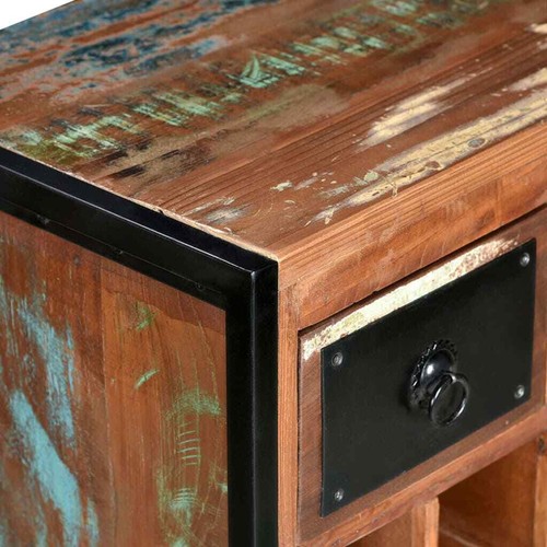 NNEVL Wine Rack for 16 Bottles Solid Reclaimed Wood - Picture 5 of 11