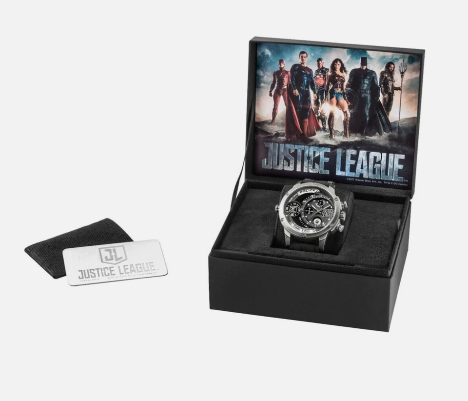 Police Justice League Marvel DC Limited Edition Men's Quartz Watch 14536JQ/02P  - Image 2 of 4