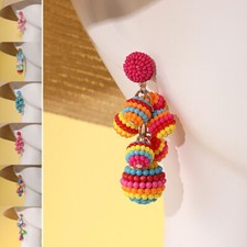 Bohemian Women Long Tassel Drop Dangle Earrings Statement Jewelry Wedding Party