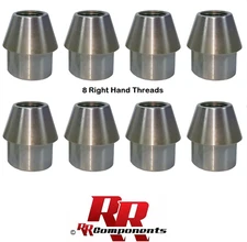 ( 8RH ) 3/4-16 Thread Tube Adapters fits 1-1/2 Tube x .120 wall or 1-1/4 ID Hole