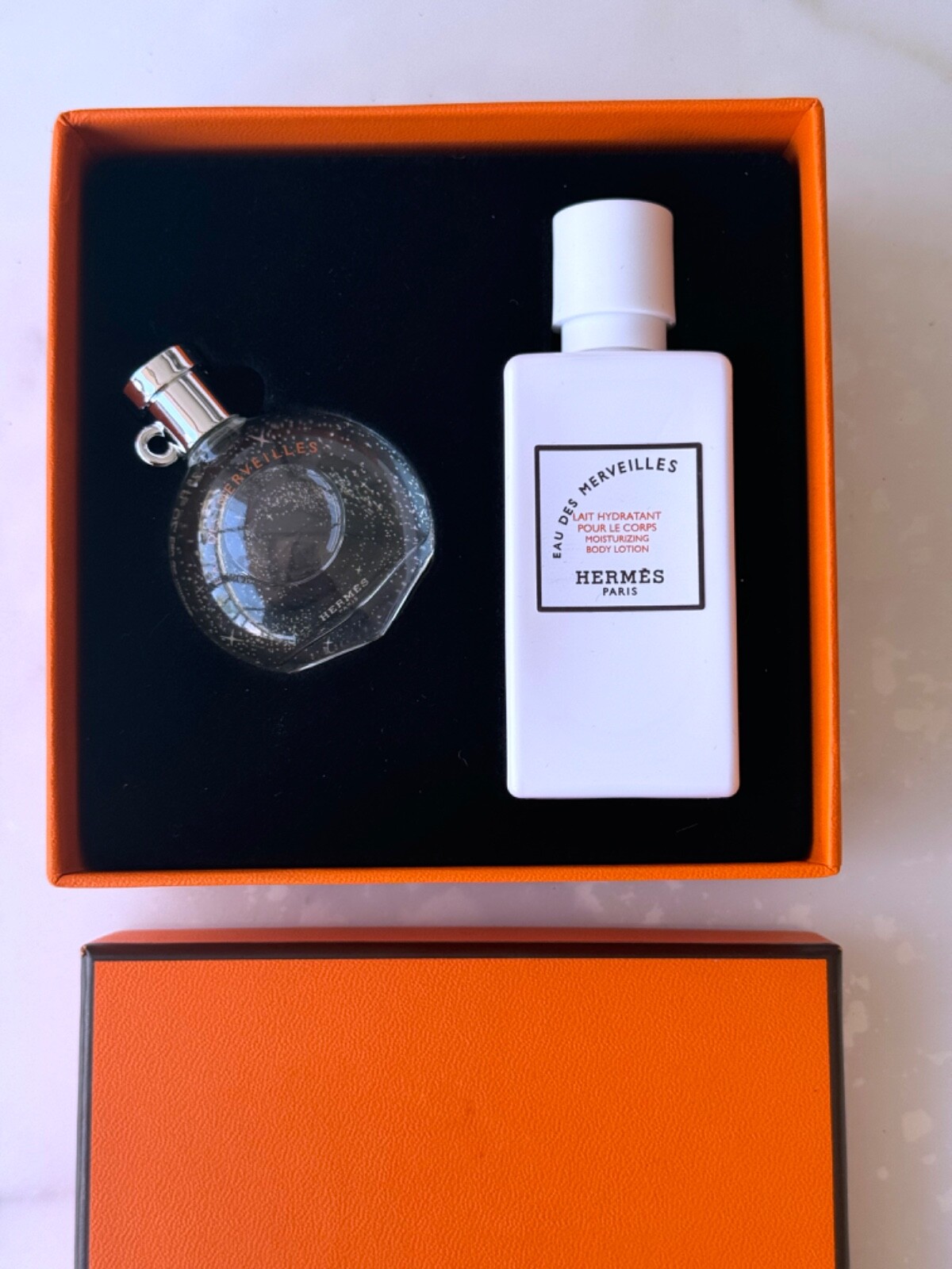 HERMES Eau des Merveilles  Eau de toilette and Body Lotion 2 PC Set - New in Box
