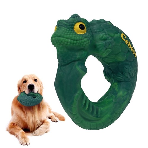 Indestructible Squeaky Dog Toys - Tough Puppy Chew Toys for Aggressive Chewers