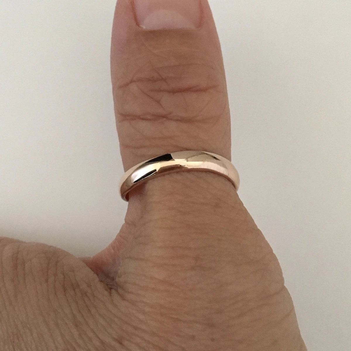 Gold band thumb sale ring