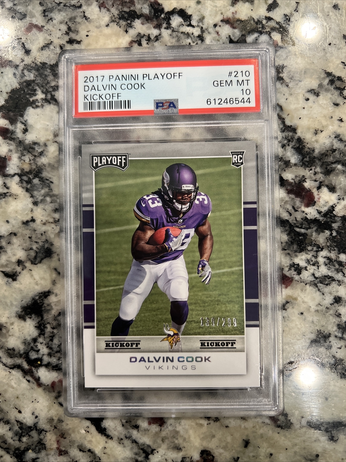 Dalvin Cook Panini Playoff #210 Kickoff