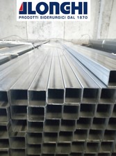 TUBOLARE FERRO ACCIAIO QUADRO 40X40X1,5 mm. BARRA PROFILO 6 PEZZI da 2 METRI