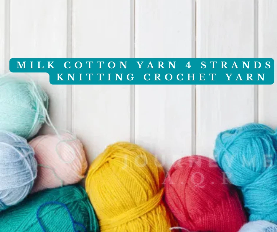 Milk Cotton Yarn 4 Strands Knitting Crochet Yarn Baby Wool Yarns High Quality - Image 1 of 4