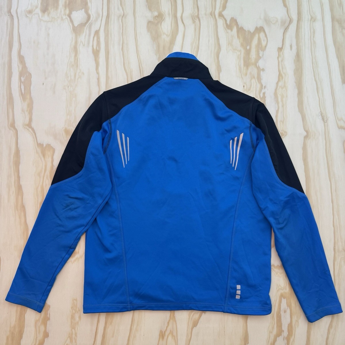 Chevrolet Mens Size Large Soft Shell Zip Up Logo Jacket Blue