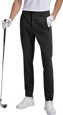 Men s Dress Pants Slim Fit Stretch Golf, & Hiking Trousers - Wow what a fit!!!