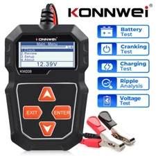 KONNWEI KW208 Car 12V Battery Tester 100-2000 CCA Load Charging Cranking Test US
