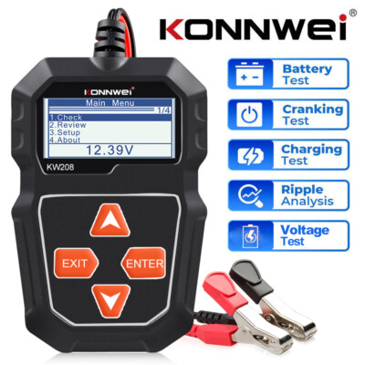 100 to 2000CCA Car 12V Battery Test Tool Check Cranking Charging Battery Tester
