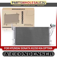 New A/C Condenser w/Receiver Drier & Bracket for Hyundai Sonata XG350 Kia Optima
