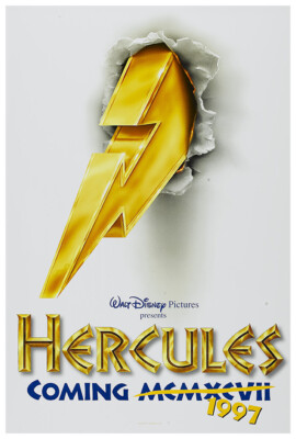 Hercules  - Disney - Movie Poster - 1997 - US Release - Teaser