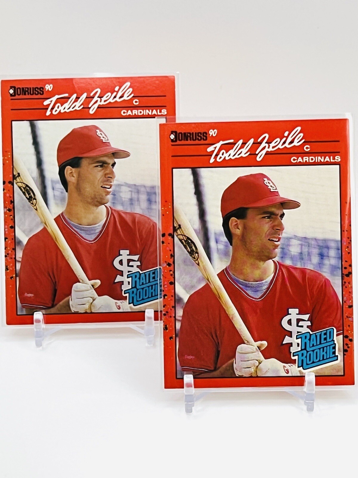 RARE Misprinted 1990 Donruss Todd Zeile Rookie Card missing (.) after inc |  eBay