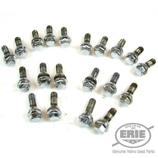 Juego de 20 tacos de rueda cromados Volvo #9485474 con lavadora - S60 S80 V70 XC60 XC70 XC90 Foto 2 de 2