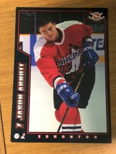 1994 POST CEREAL NHL COLLECTOR SERIES JASON ARNOTT  12 BY 8 1/2 JUMBO PIN UP