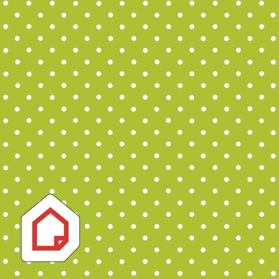 Polka Dot grün 450mm/2m d-c-fix selbstklebend Kunststoff Vinyl 45cm x 2m