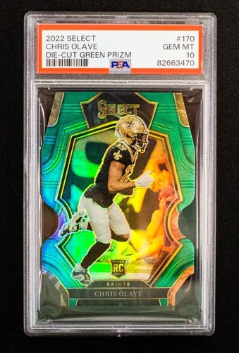 Chris Olave 2022 Panini Prizm Chris Olave Green