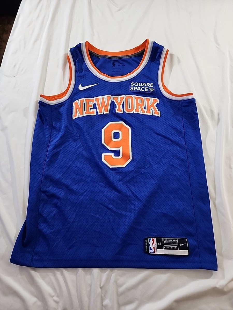 Nike Authentic New York Knicks RJ Barrett #9 Blue Dri-Fit Swingman