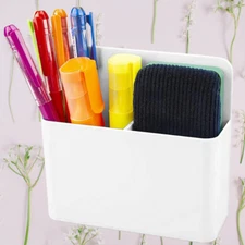 Thornton's Office Supplies Magnetic Whiteboard Dry erase Marker Holder - White