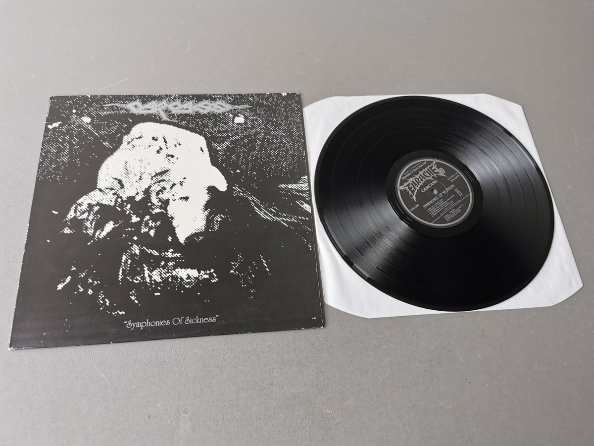 CARCASS original black Vinyl LP Symphonies Of Sickness (1989