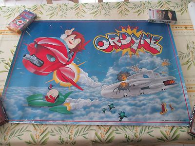 Affiche Officielle ORDYNE SHOOT Namco - Format B1 - Arcade - Bon état