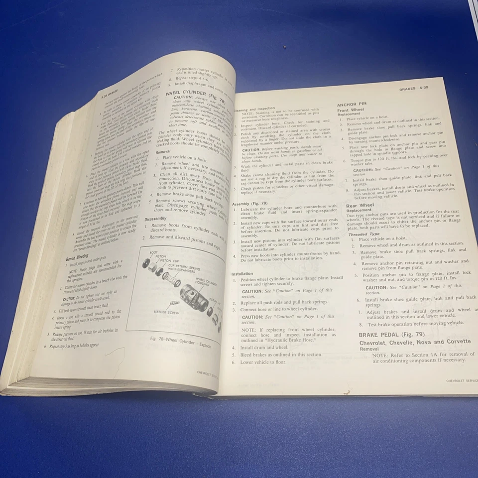 Chevrolet 1973 OEM manual de servicio de tienda Camaro Corvette Monte Carlo Nova Chevelle Foto 4 de 4