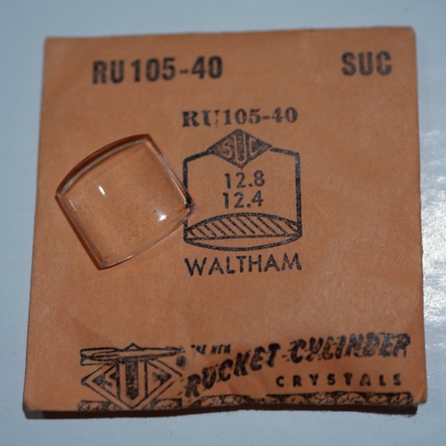 Verre De Montre SUC RU 1040 Pour Waltham – 26,8x26,2 Mm, NOS, Acrylique