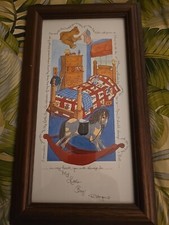 D. Morgan MY LITTLE BOY /Rocking Horse/Teddy Bear Artwork Picture