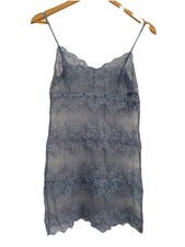 Only Hearts So Fine Powder Blue Stretch Lace Chamise Medium