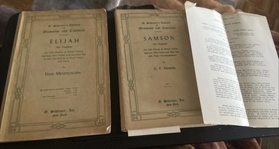 Elijah an Oratorio by Felix Mendelssohn G. Schirmer's Oratorios and Samson