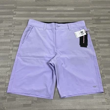 Psycho Tuna Performance Walking Shorts Mens 32 x 10" Purple Stretch Fishing $59