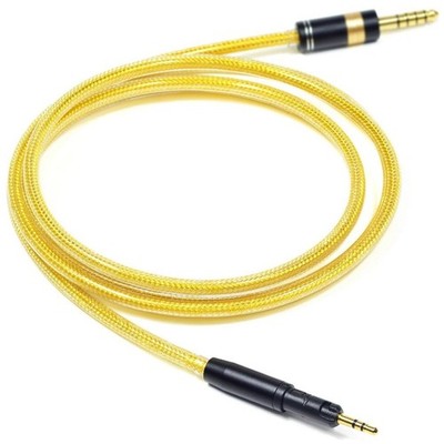 6N OFC SilverPlated w/ Metal Shielding Layer 3.5mm Headphone Upgrade Cable