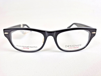 Designer Looks For Less Eyeglasses Frames Black FM14116 53-18-140 Rectangular NW