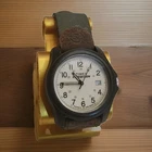 Timex Expedition Mens Watch Vintage Camper Brown Leather Green Strap 39mm Works