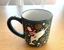Sheffield Home Christmas Mug-Santa Riding Narwhal-Ceramic-Excellent