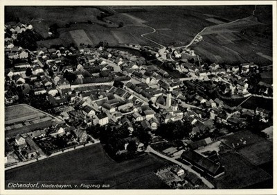 Postcard Eichendorf in Lower Bavaria, aerial photo - 11152791