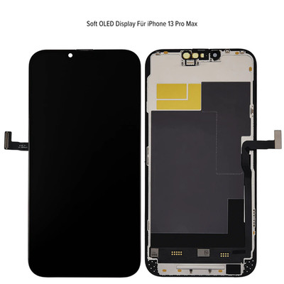iPhone 13 Pro Max Display Soft OLED Ersatz Bildschirm Touchscreen FHD+ Schwarz