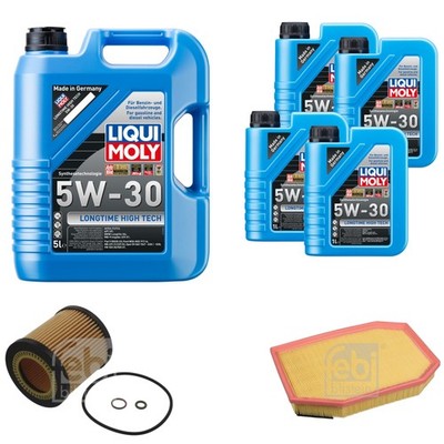 FEBI Inspektionspaket 9L LIQUI MOLY 5W-30 Longtime High Tech für BMW 5er F10