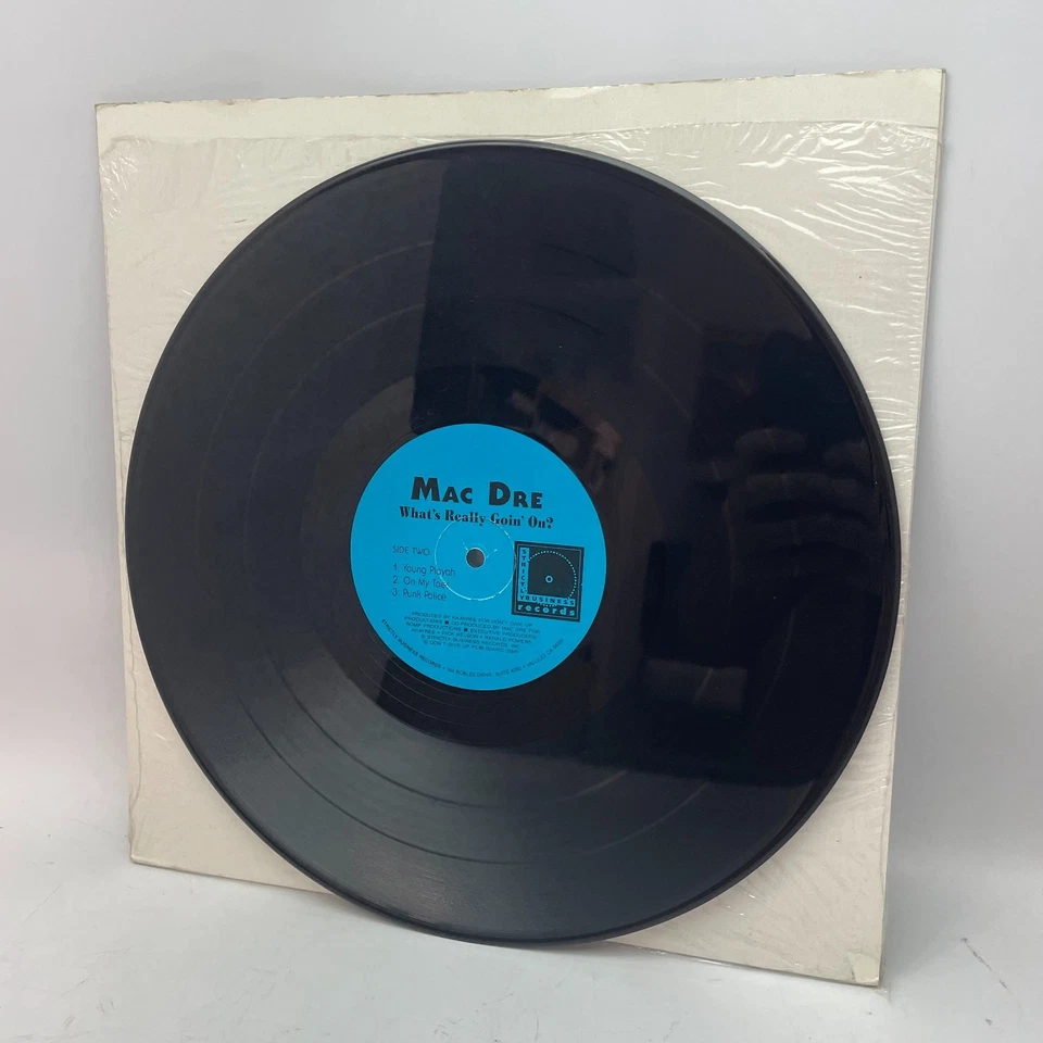 Mac Dre ‎What's Really Going On? Vinyl LP OG US 1992 Edition VG NO COVER HipHop Foto 2 de 2