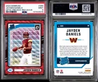 2024 Panini Donruss - Jayden Daniels #389 Optic Preview Red Wave (RC) - PSA 9