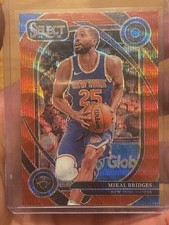 2024-25 Panini Select Basketball Mikal Bridges Orange Flash Courtside ~ Knicks